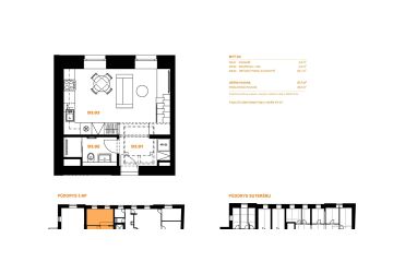 Pronájem bytu 1+kk 28 m² (Loft)
