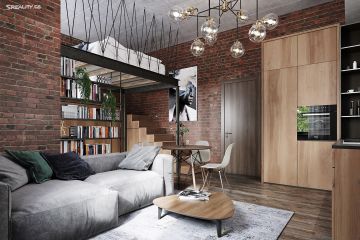 Pronájem bytu 1+kk 39 m² (Loft)