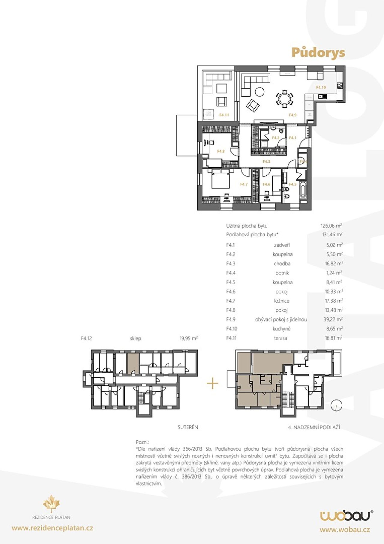 Prodej bytu 4+kk 132 m²