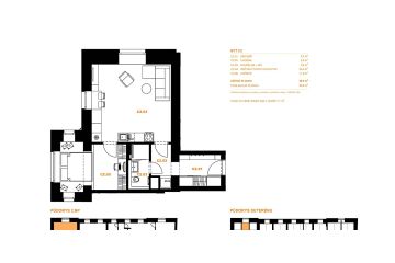 Pronájem bytu 2+kk 48 m²