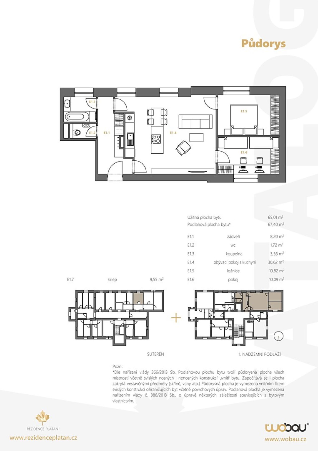 Prodej bytu 3+kk 67 m²