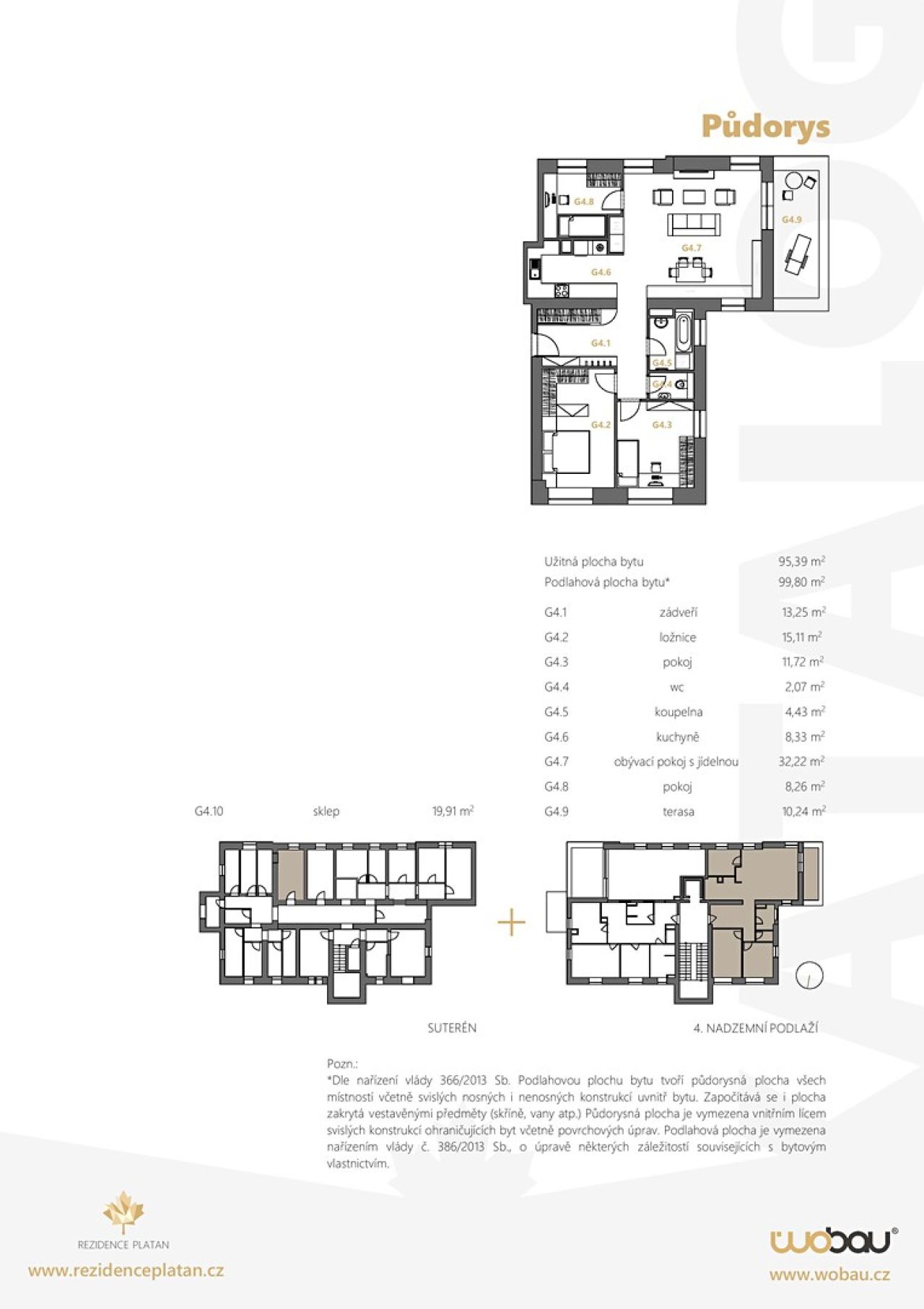Prodej bytu 4+kk 100 m²
