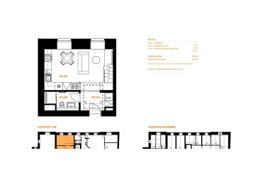 Pronájem bytu 1+kk 27 m² (Loft)